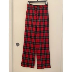 Brandy Melville red check pants